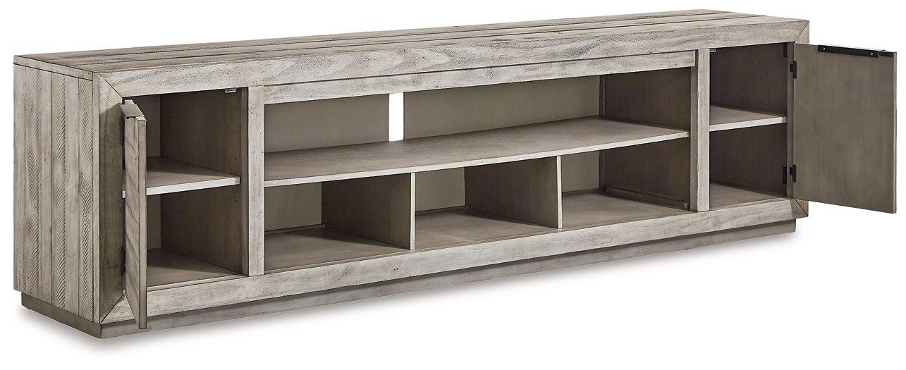 Naydell 92" TV Stand with Electric Fireplace