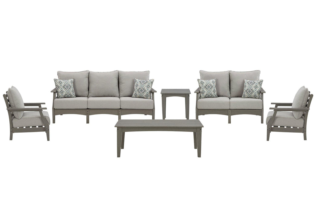 Visola Outdoor Sofa and Loveseat Set